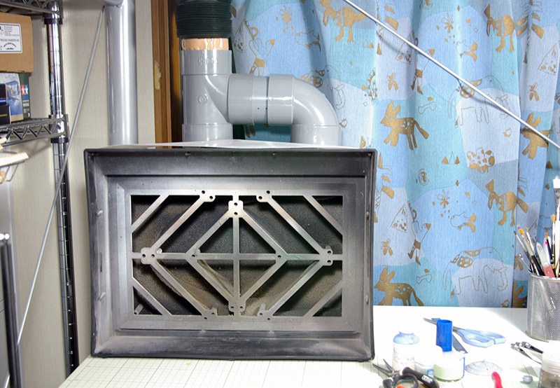 タミヤ スプレーワーク ペインティングブースII ツインファン 塗装