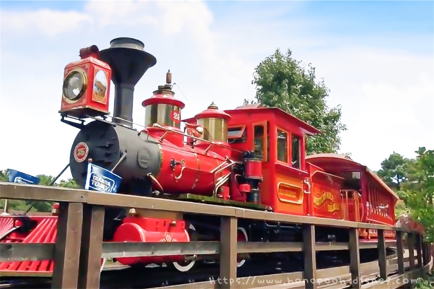 東京ディズニーランドウエスタンリバーレールロード機関車リオグランデ