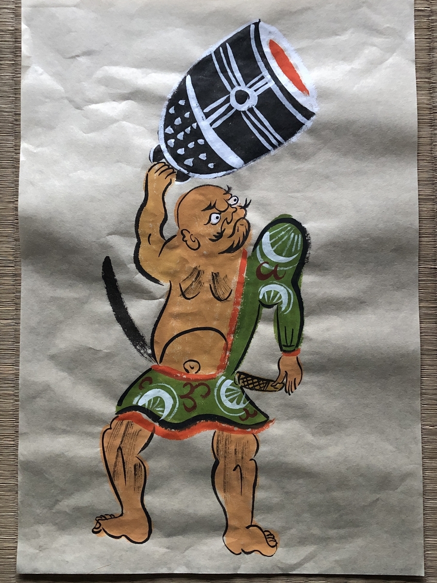 大津絵/釣鐘弁慶 - 一蓮の大津絵ギャラリー