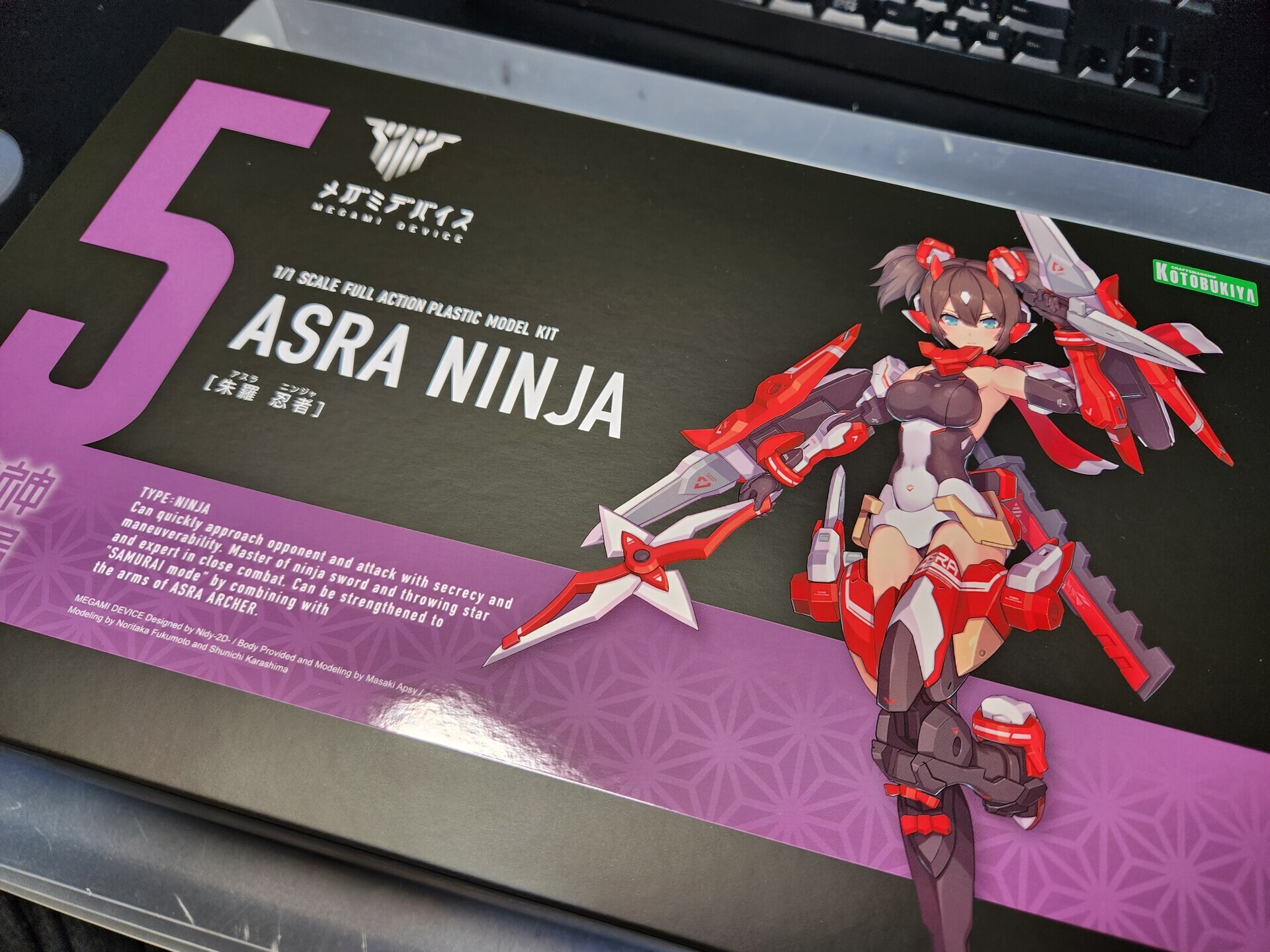 製作レビュー】#メガミデバイス 朱羅 忍者 枢 を1/12バイク Kawasaki