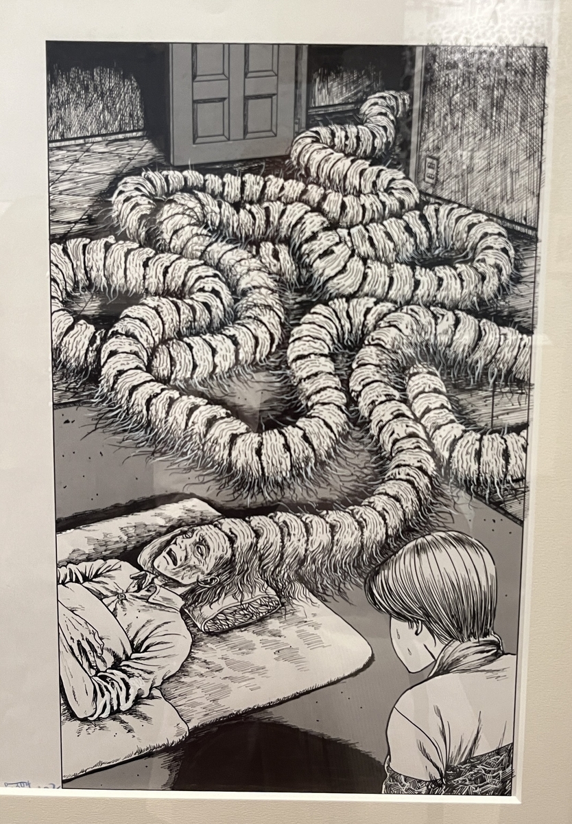 伊藤潤二展 この暑い中、芯から冷えるにはこれ！ おどろおどろしい作品