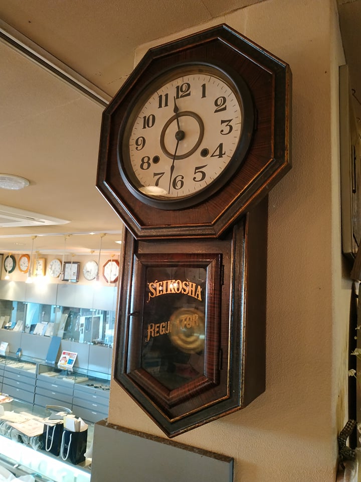 レトロな柱時計 SEIKOSHA #精工舎 #八角柱時計 #1週間巻き #REGULATOR