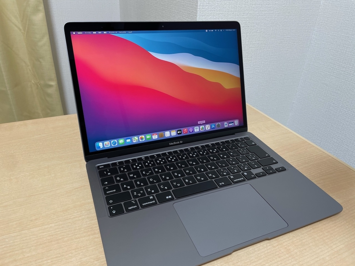 MacBook Air スペースグレイ M1 8gb 256gb Apple MacBook M1チップ 13