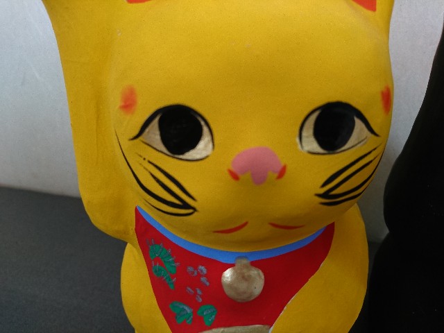 招き猫14【福島】三春張子 - 郷土玩具/招き猫十八番