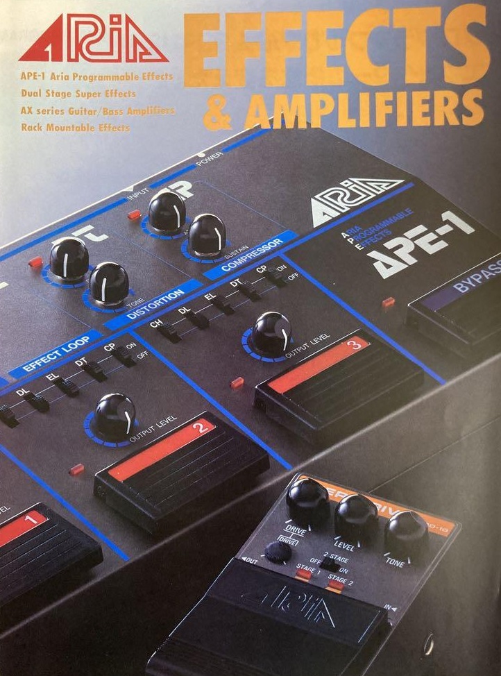 懐かしのARIA製エフェクター - みちのくルカサーのブログ