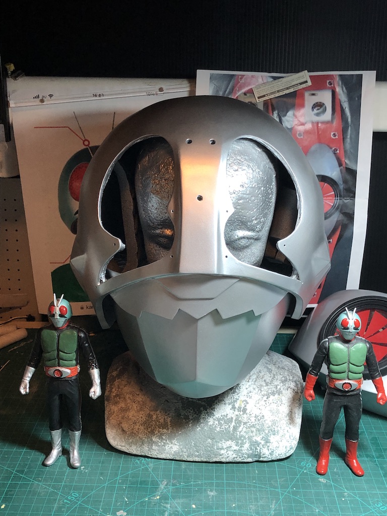 仮面ライダーイクサ コスプレ用マスク 塗装完成品 仮面ライダーイクサ