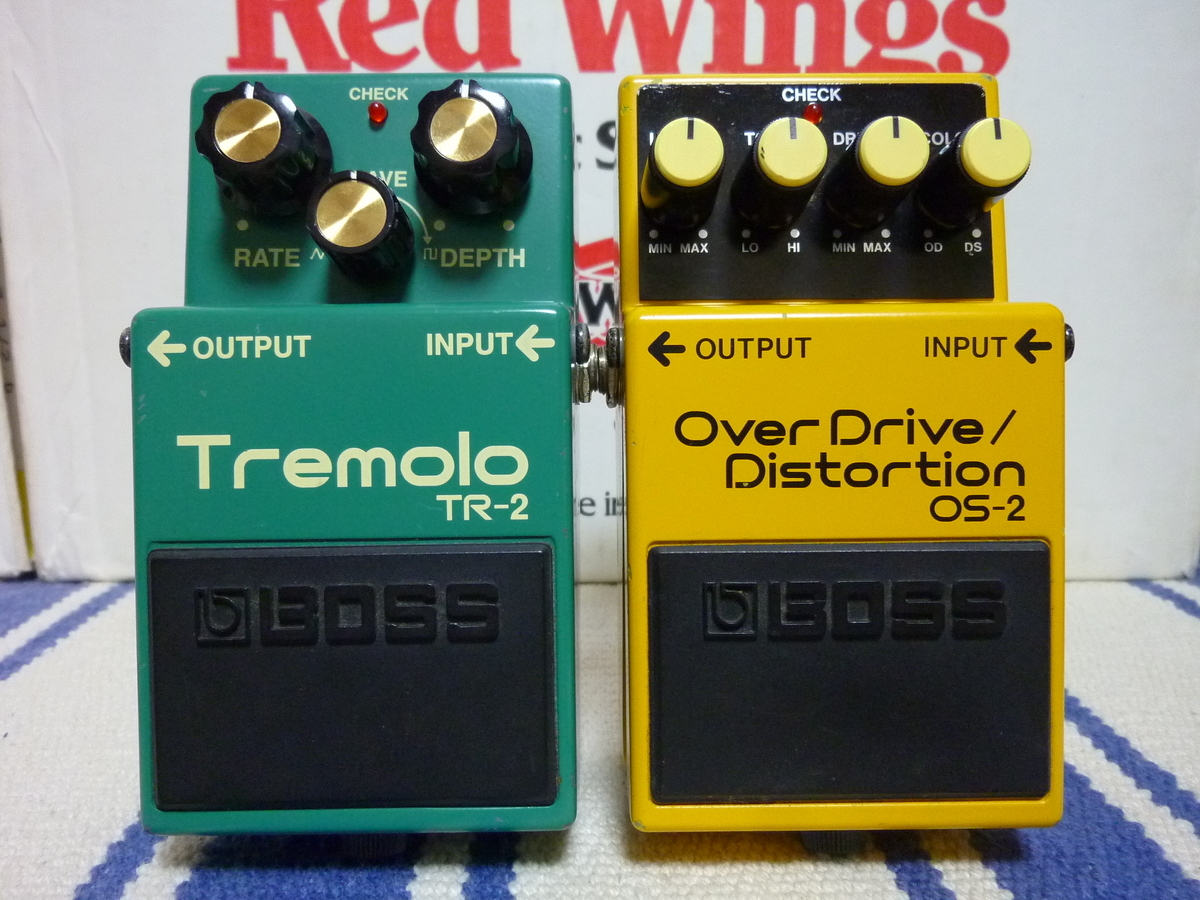 BOSS TR-2 Tremolo＆OS-2 OverDrive/Distortion - 赤い羽BLOG