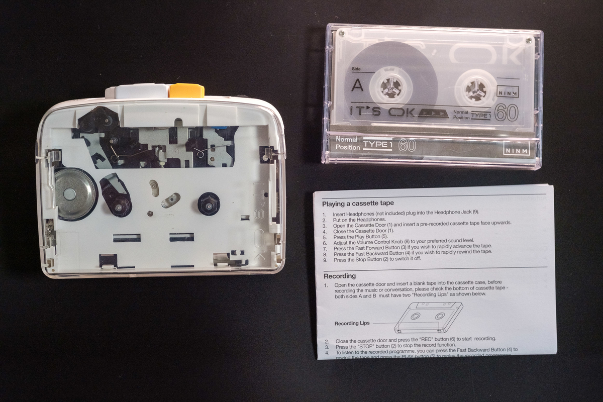 Bluetooth 5.0 対応カセットプレイヤー「IT'S OK」 が届いた - ふくち