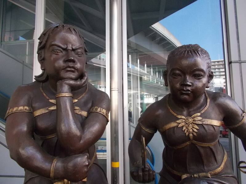 彫刻家 平野千里作 『 飛翔 』ブロンズ 検索西日暮里仏像 在銘,作家物