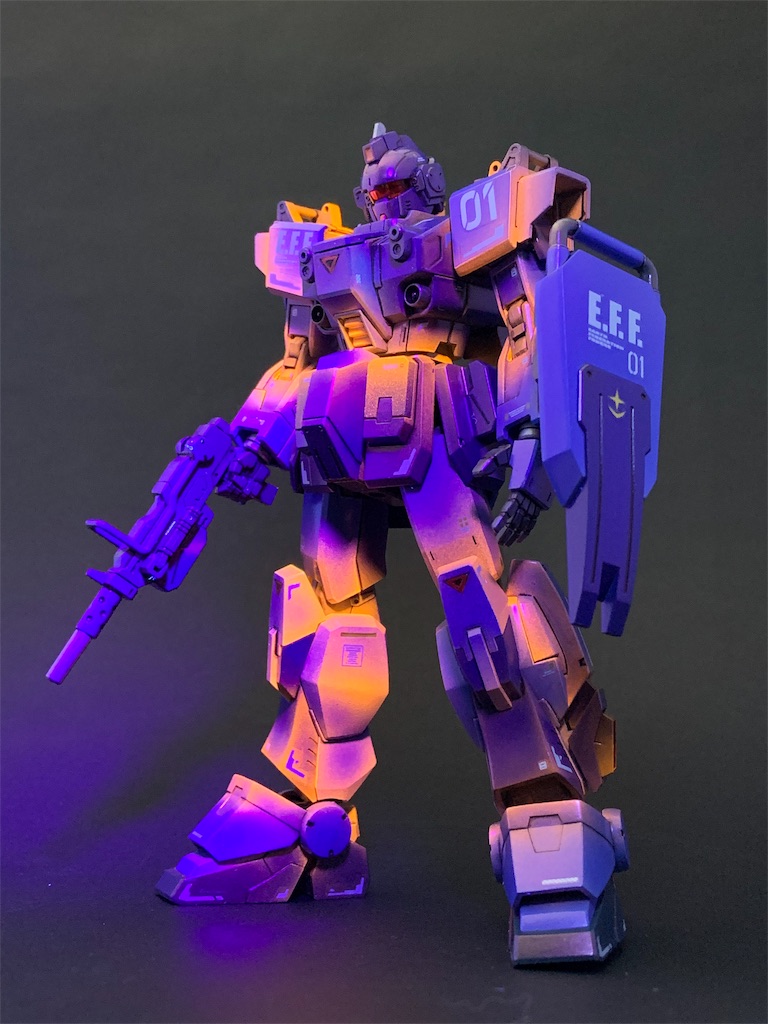 HGUC 1/144 ブルーディスティニー1号機EXAM 完成 - クラフト粒子散布中