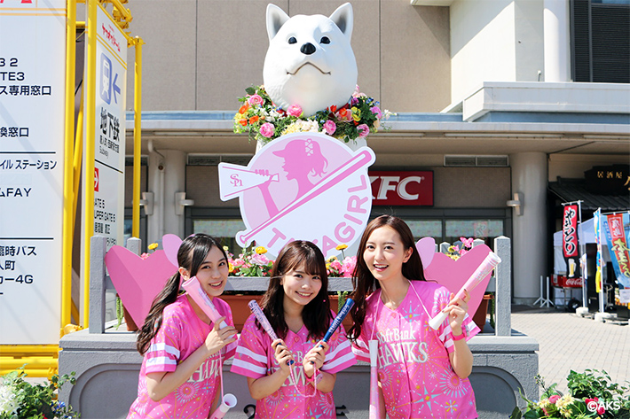 タカガール♡デーでHKT48渕上舞さん・森安まどかさん・豊永阿紀さんが