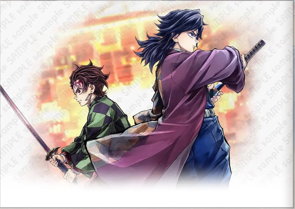 鬼滅の刃 「繋ぐ」描き下ろしイラスト ビッグポスター 炭治郎と義勇