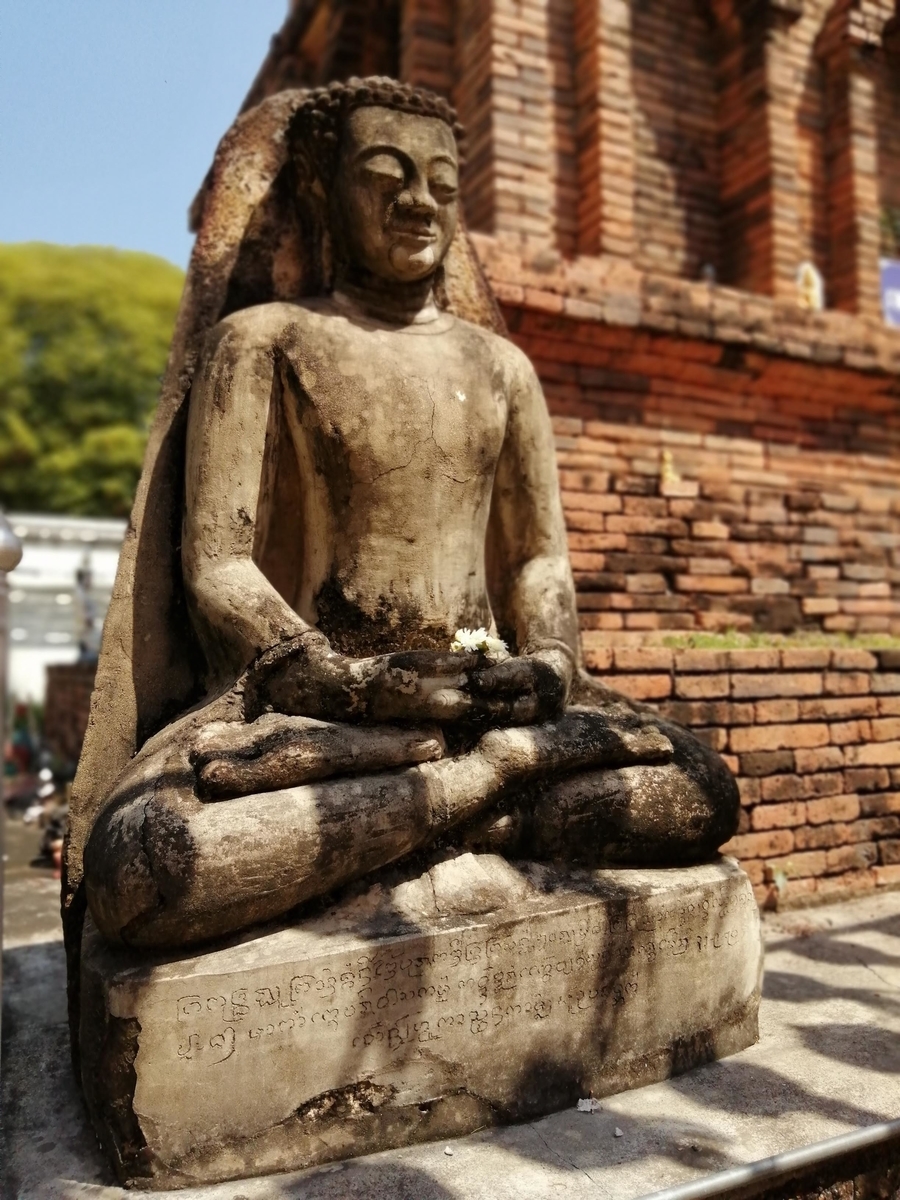 8～12世紀 大型 タイ ハリプンチャイ陶製磚仏 【公式通販】