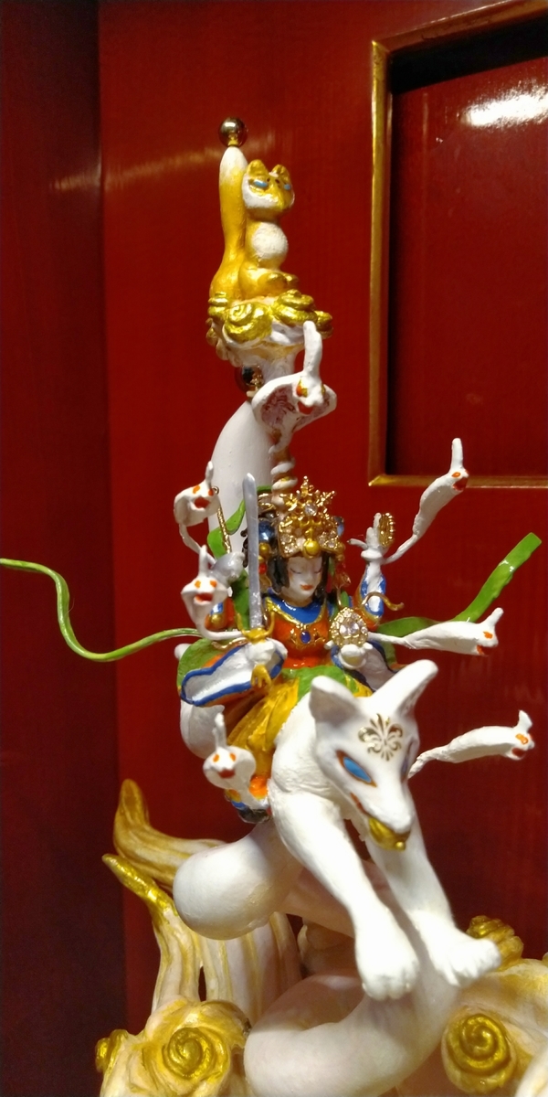 レア【宝珠入荼枳尼天像】仏像 神像 【公式通販】