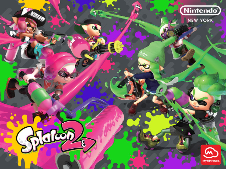 非売品】スプラトゥーン2 任天堂 B2 サイズ ポスター 非売品】スプラ