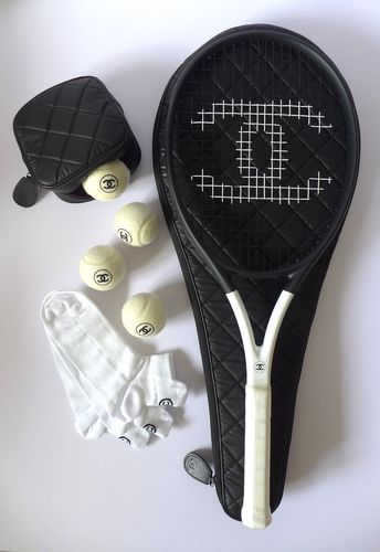 CHANEL テニスラケット テニスボール テニスソックス 3点セット