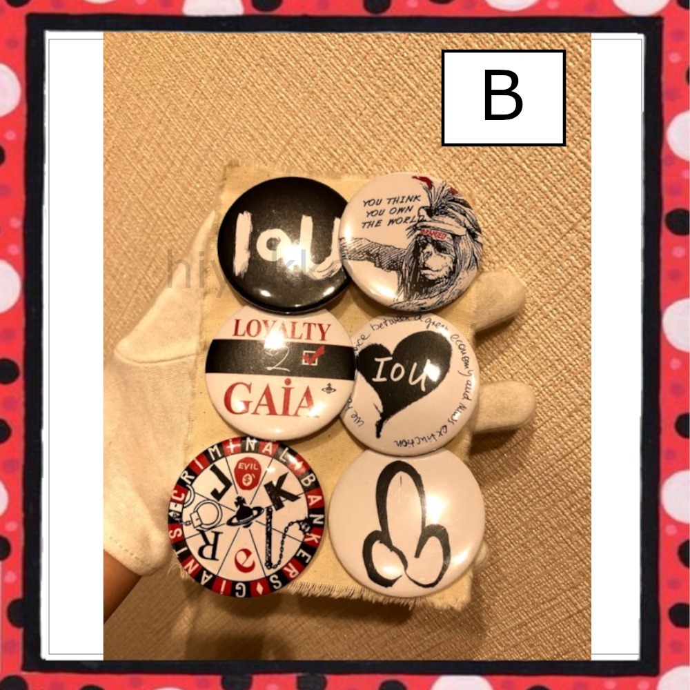 ワールズエンド限定☆国内即発 Vivienne Westwood 缶バッジ 6点