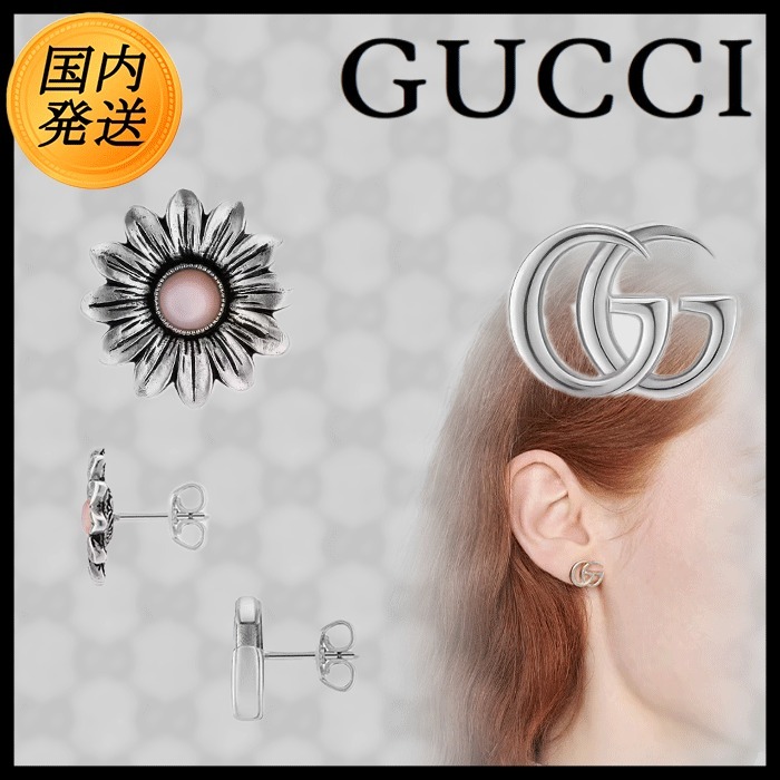 GUCCIピアス GUCCI グッチ ダブルG フラワー スタッズ ピアス (GUCCI