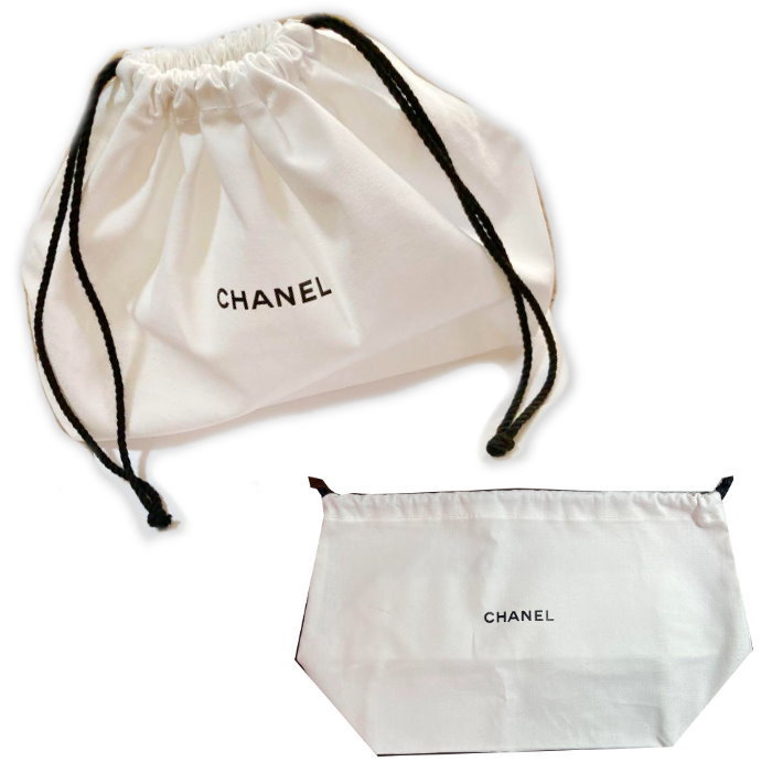 シャネル 巾着ポーチ 保存袋 GIFT-CC ホワイト ミニ香水セット (CHANEL