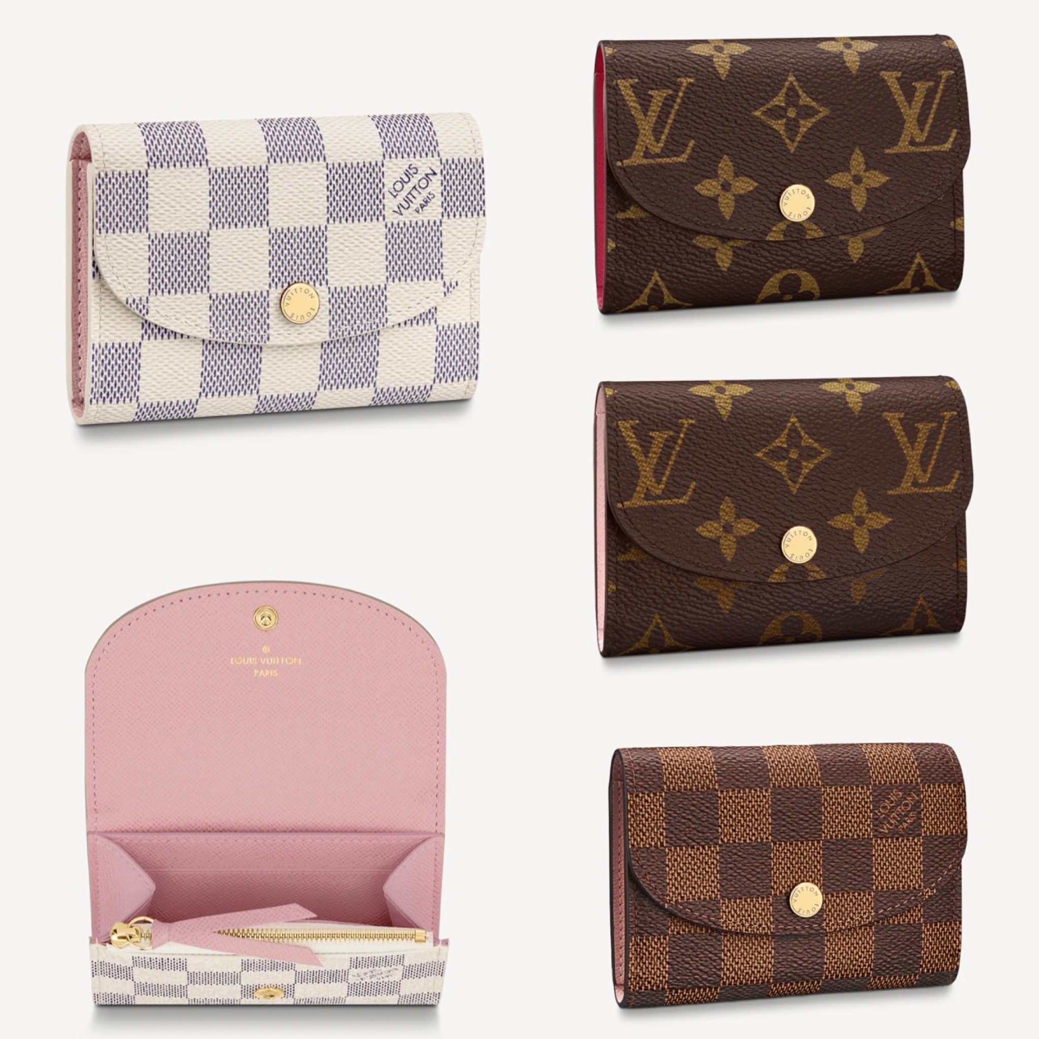 国内発送♪ ルイヴィトン ポルトモネロザリ カード コインケース