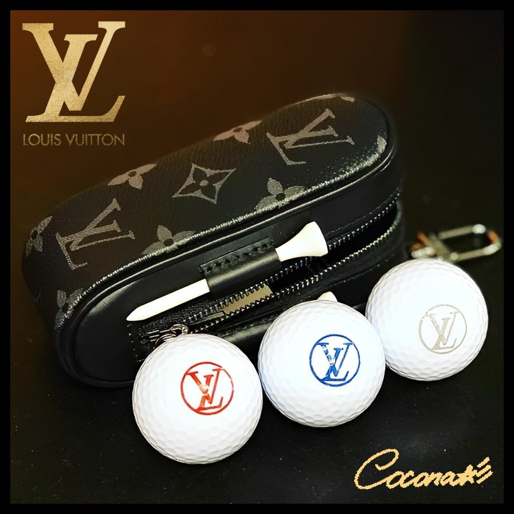 ヴィトン ゴルフ ボールケース 美品 未使用 LOUIS VUITTON ゴルフ