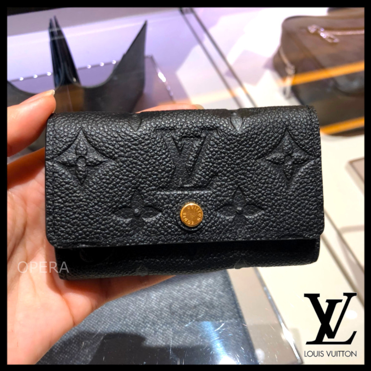 Louis Vuitton すぐ届く キーケース ミュルティクレ 6 ブラック (Louis