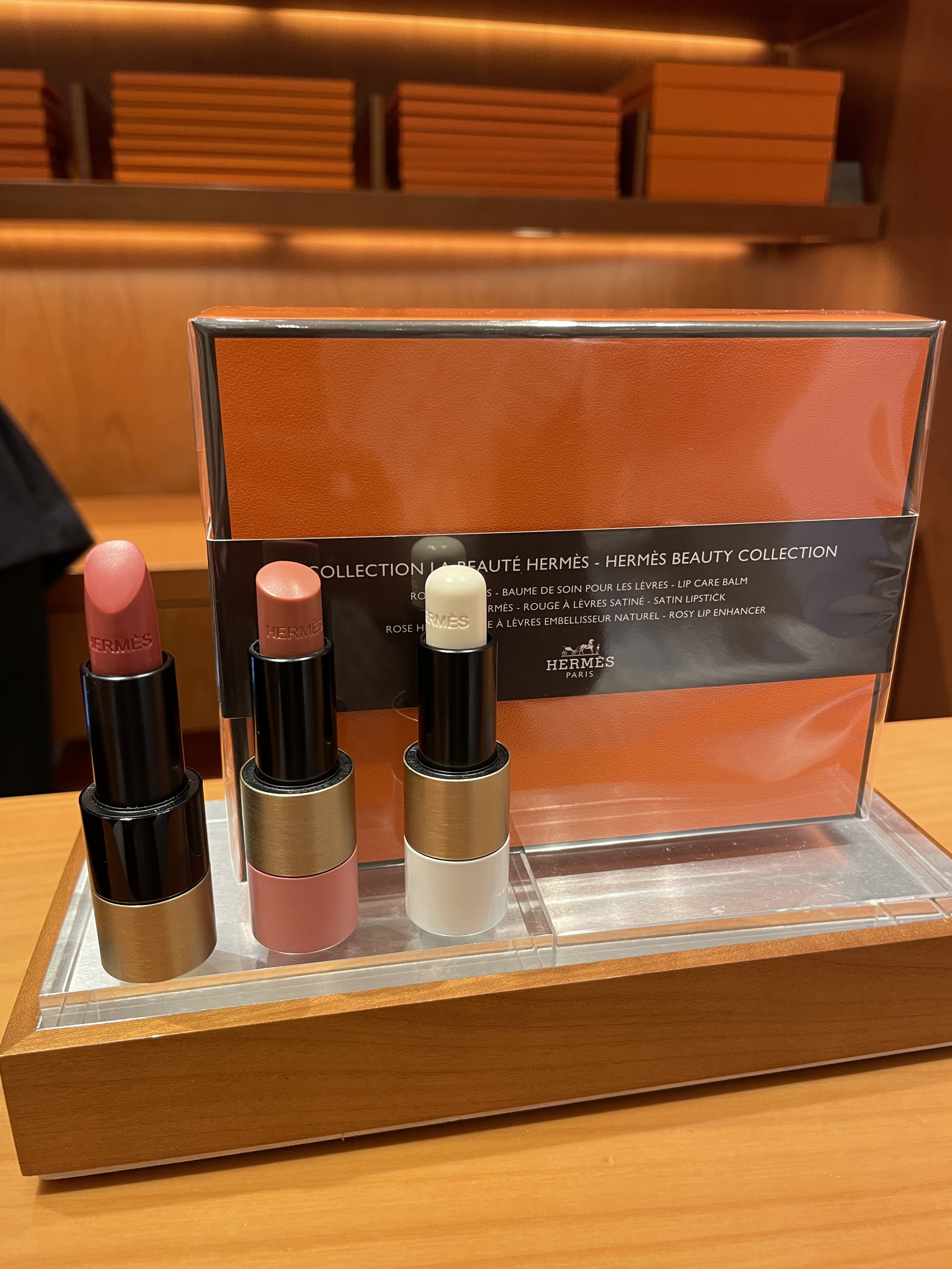 HERMES 口紅 3本セット ギフトボックス付き