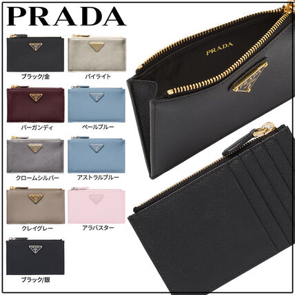 ゴールド（金色）系 PRADA(プラダ) カードケース・名刺入れ(レディース