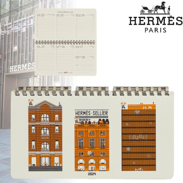 HERMES 2025年スケジュール帳リフィル キュートなデザイン☆】エルメス