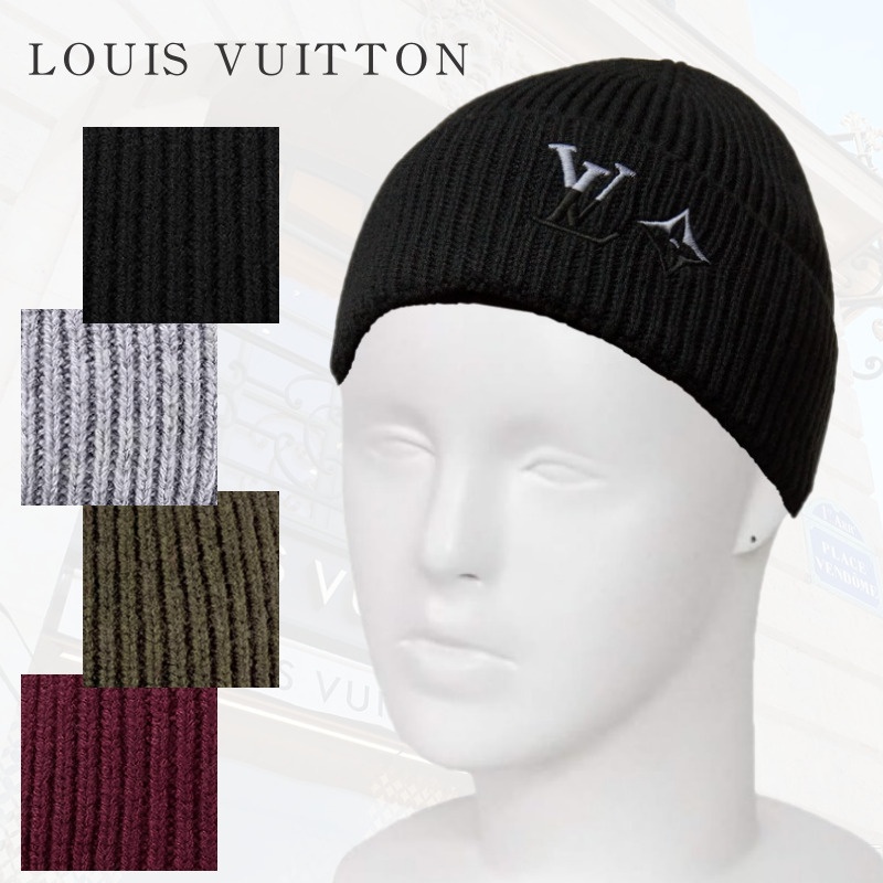 ギフトにも*ルイヴィトン*ビーニーLVデュアル/ニットキャップ (Louis