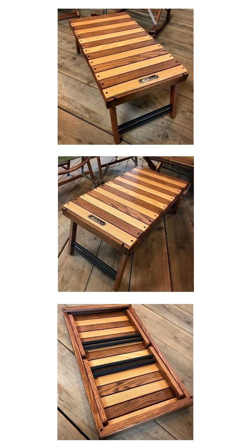 ブラックデザイン ハレテーブル ONE4別注 配送 虎テーブル BLACK