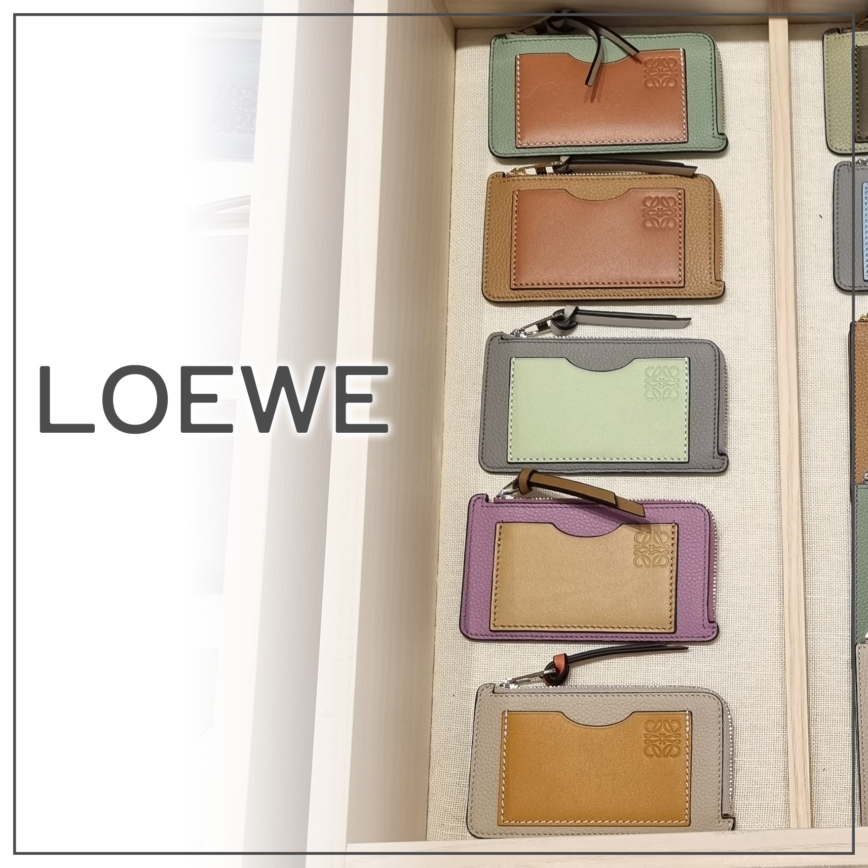 国内発送】Coin cardholder in soft grained calfskin (LOEWE/コイン