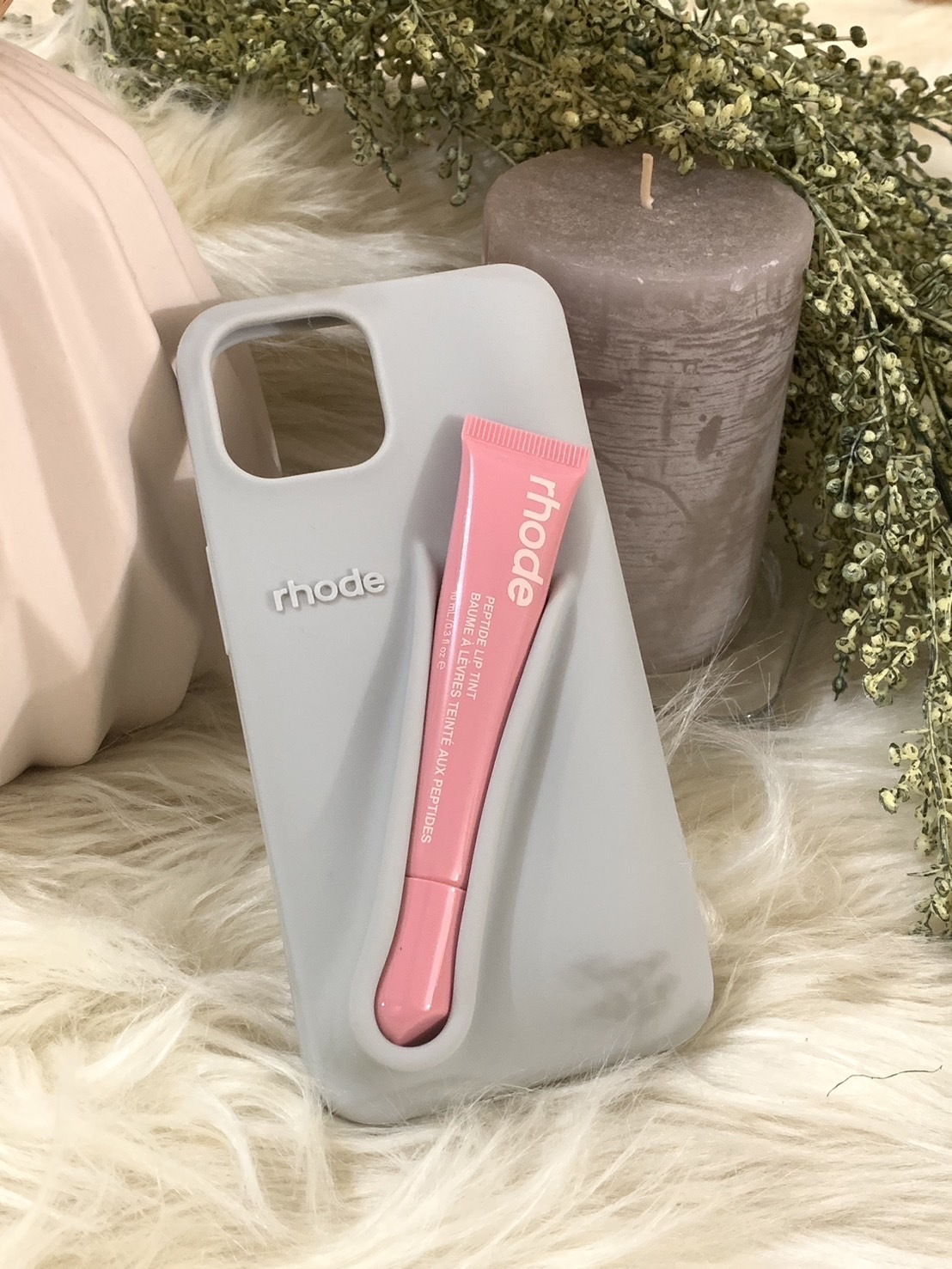 祐梨】rhode espressoケースリップ付き Rhode Phone Case Espresso