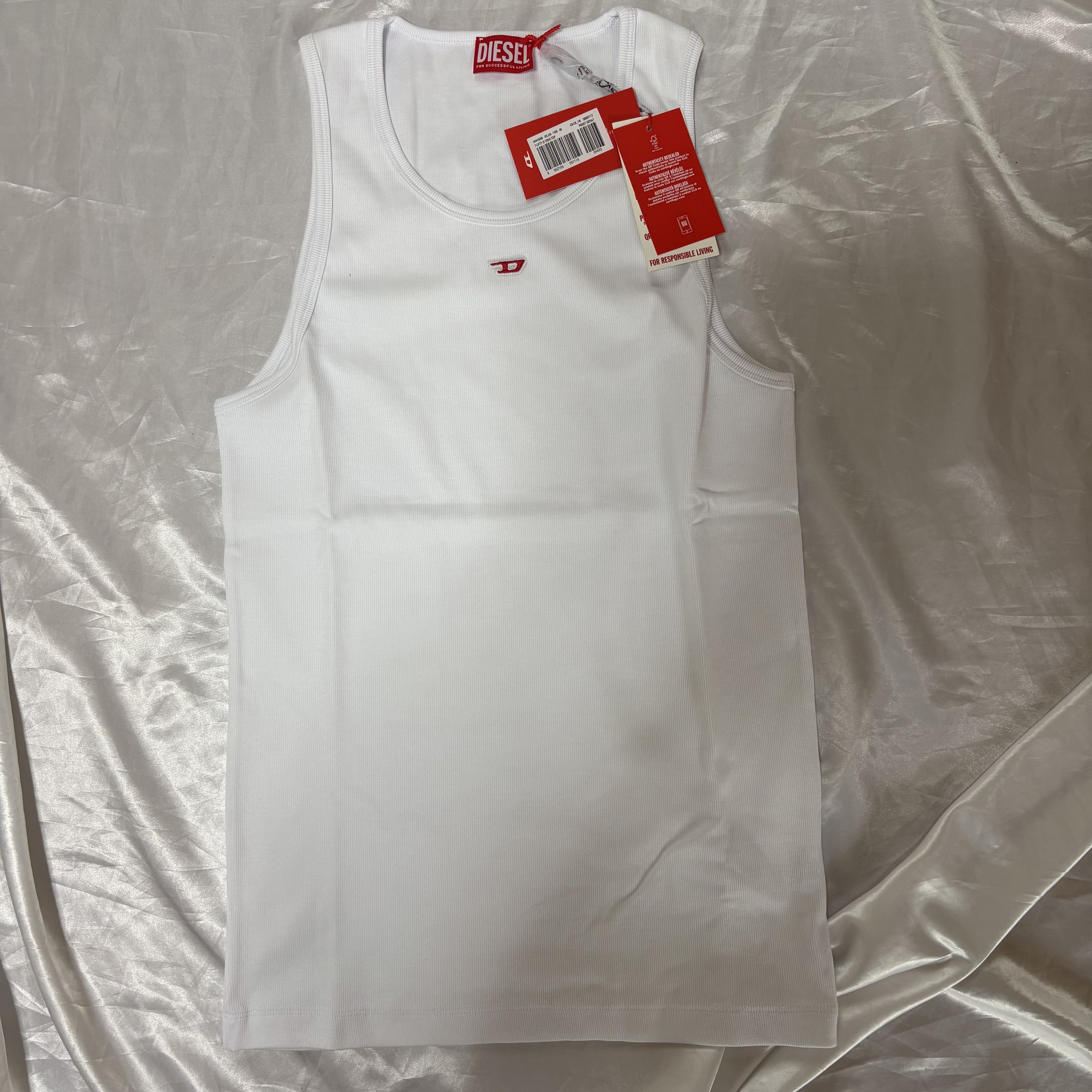 DIESEL T Lifty D ノースリーブTシャツ ロゴ クルーネック Diesel T