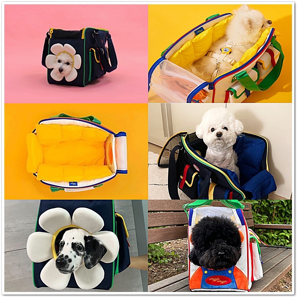 ◇WIGGLE WIGGLE & PETHROOM◇ コラボ PET CARRIER 2色 (wiggle wiggle