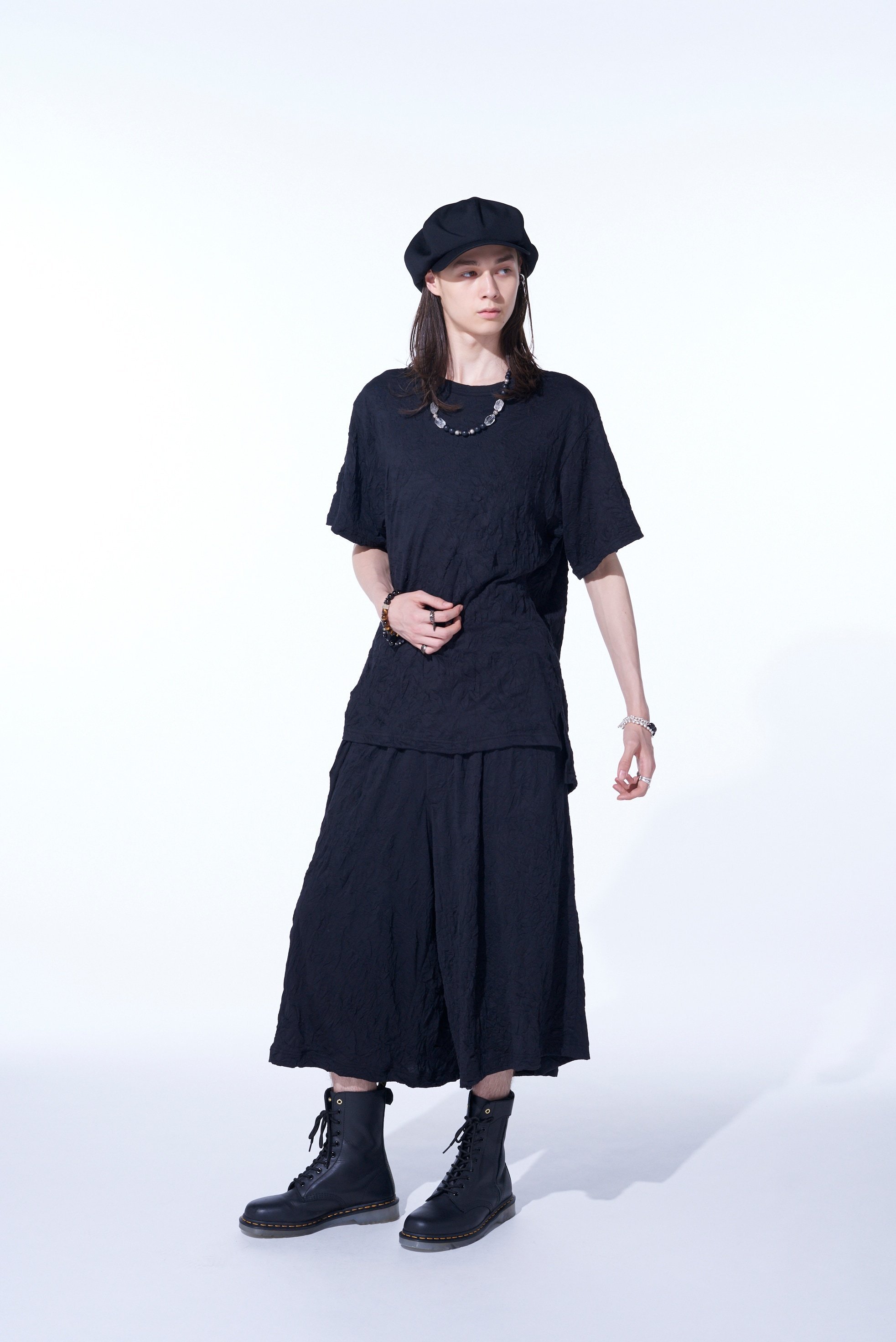Yohjiyamamoto ワイドキュロットハイウエストパンツ