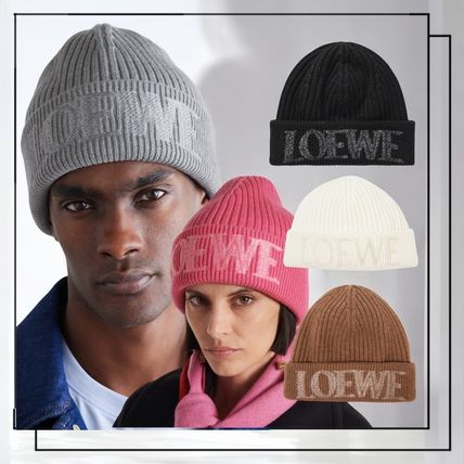 国内発】LOEWE ロゴ ウール ビーニー (LOEWE/ニットキャップ・ビーニー
