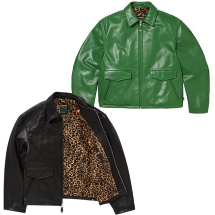 24AW Week1 立ち上げ Supreme SCHOTT LEATHER RACER JACKET (Supreme