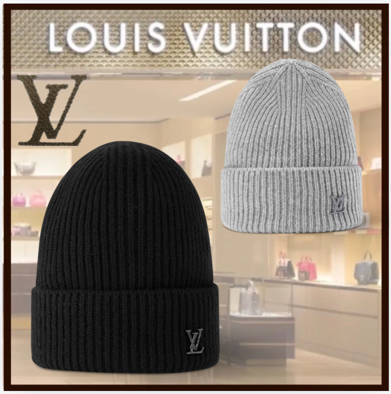 Louis vuitton ☆ ギフト◎ ビーニー 帽子 ロゴ LV アヘッド (Louis