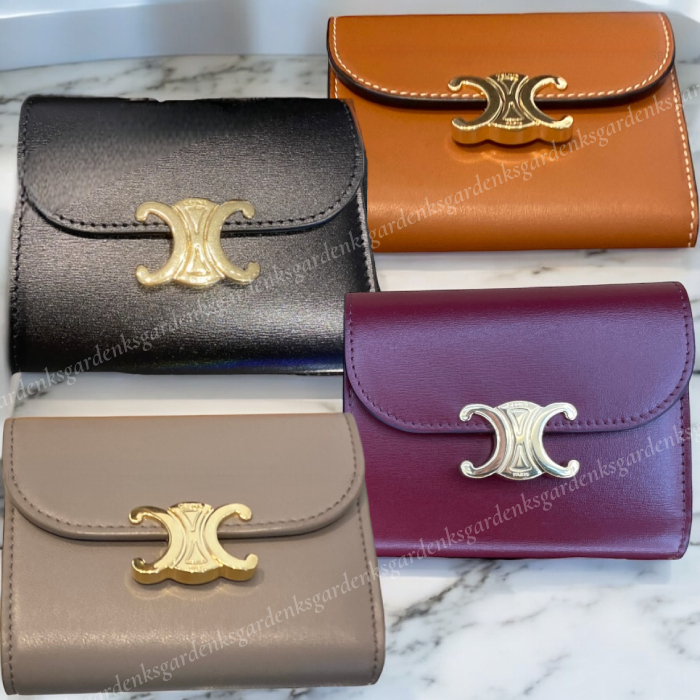 すぐ届く！CELINE スモール フラップウォレット トリオンフ (CELINE