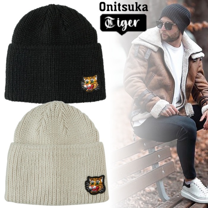 国内直営**onitsuka tiger**オニツカタイガー BEANIE ニット帽