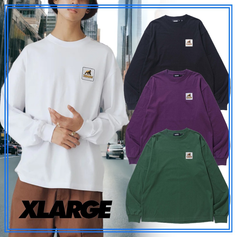 大人気 XLARGE WALKING APE L/S TEE ワンポイントの刺繍がGOOD (X