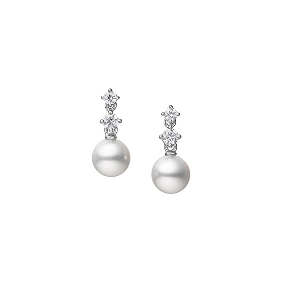 MIKIMOTO ピアス 8mm Mikimoto Akoya Cultured Pearl Earrings 8mm, A+