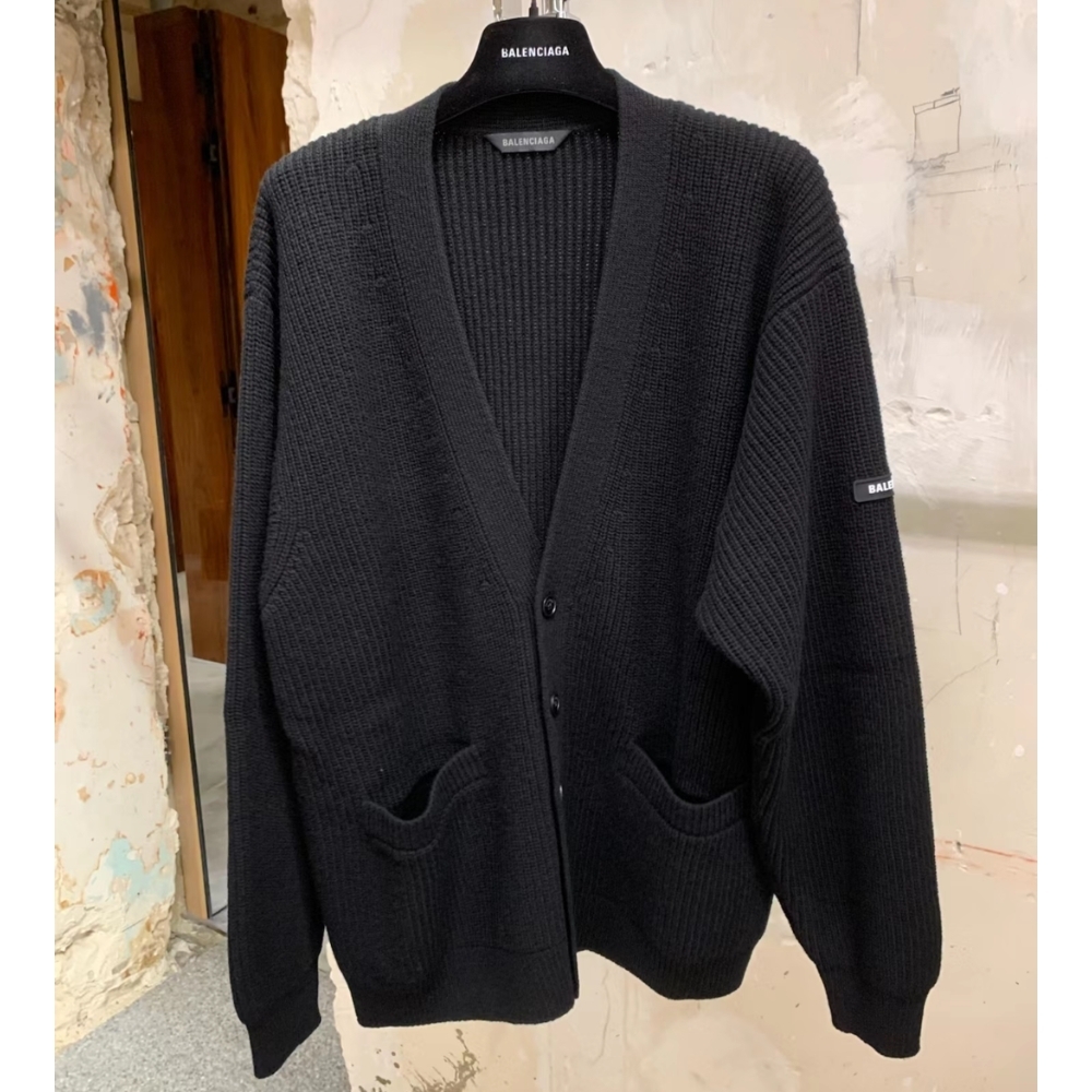 BALENCIAGA ウール オールオーバー コート ロゴ BALENCIAGA ウール