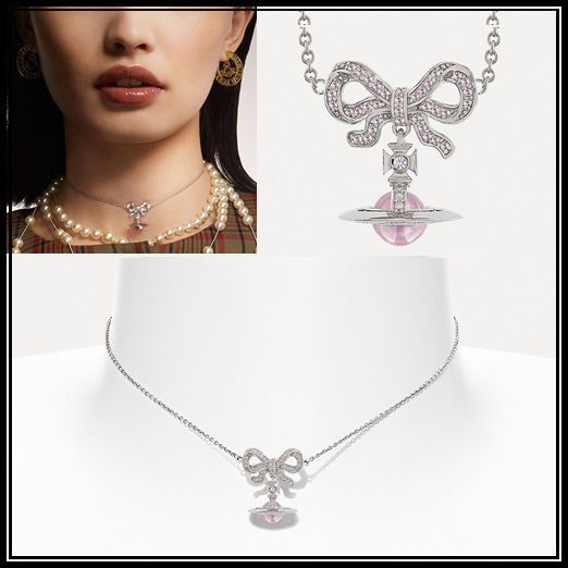 ◇Vivienne Westwood◇OCTAVIE リボンxオーブ チョーカー (Vivienne