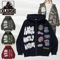 XLARGE】MULTI LOGO ZIP UP HOODED SWEATSHIRT (X-Large/パーカー