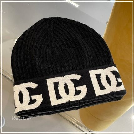 ドルチェアンドガッバーナ ニット帽 カシミヤ100% メンズ