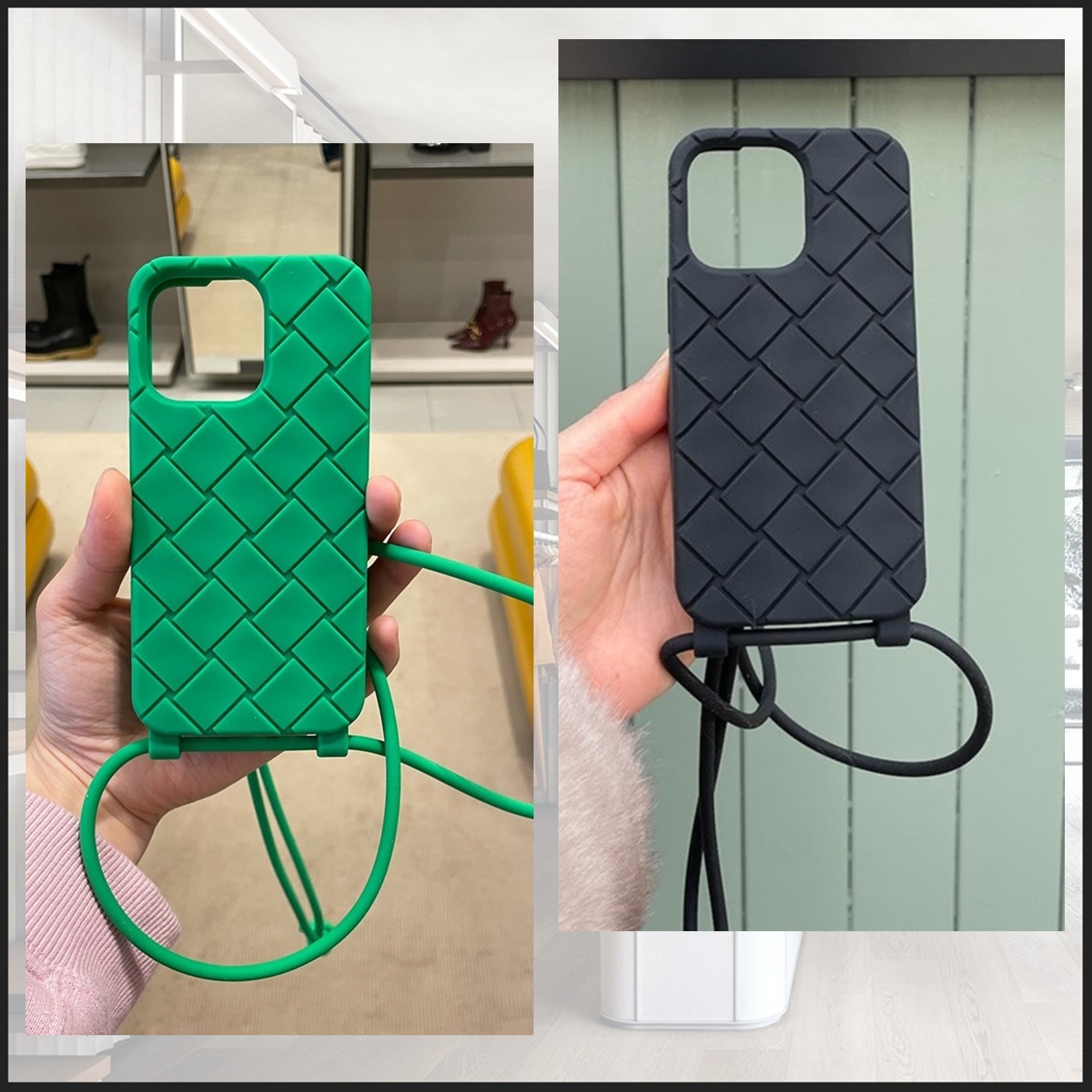 BOTTEGA VENETA iPhone13 Pro ケース ストラップ付 ボッテガヴェネタ