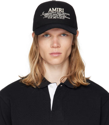 amiriキャップ黒 AMIRI(アミリ) ロゴキャップキャップ ブラック