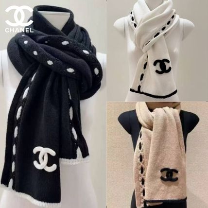 ベージュ系 CHANEL(シャネル) マフラー・ストール(レディース